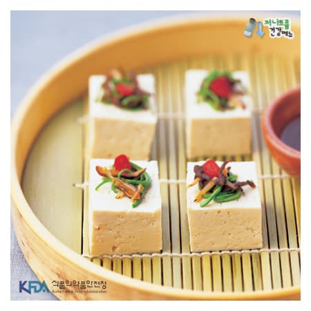 Tofu Terrine with Low-sodium Mustard Soy Sauce