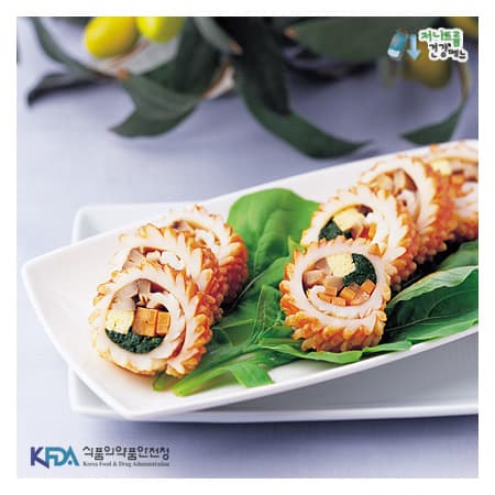 Braised Squid Roll in Ketchup