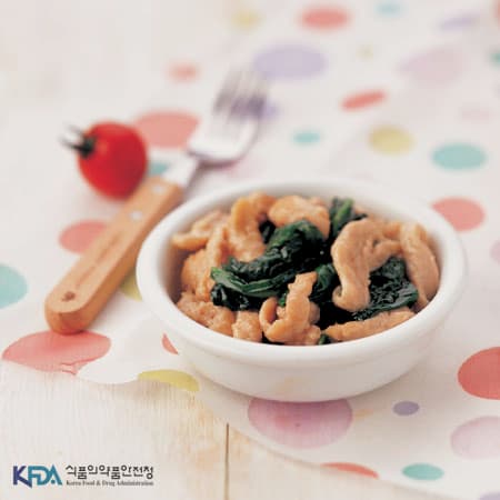 Stir-fried Spinach and Pork
