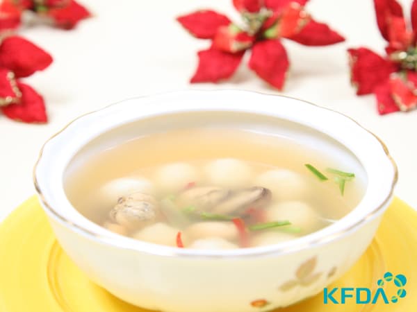 Mussel Rice Dumpling Soup