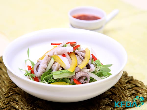 Webfoot Octopus and Stonecrop Salad