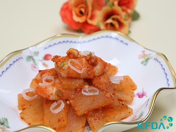 Radish and Prawn Salad