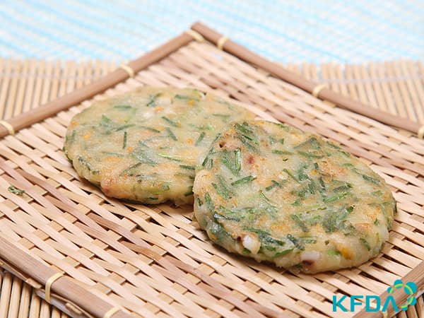 Roasted Grain Powder Chive Pancake