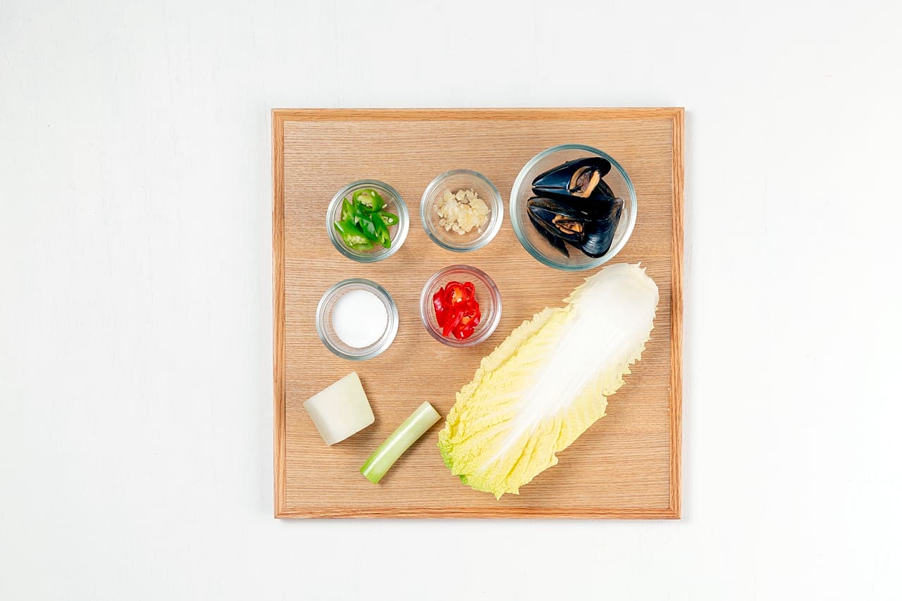 Mussel Napa Cabbage Soup