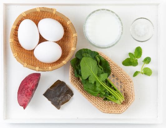 Three-color Steamed Egg