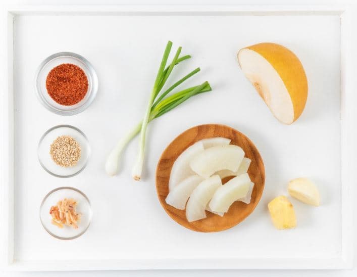 Sweet Fruit Radish Kimchi