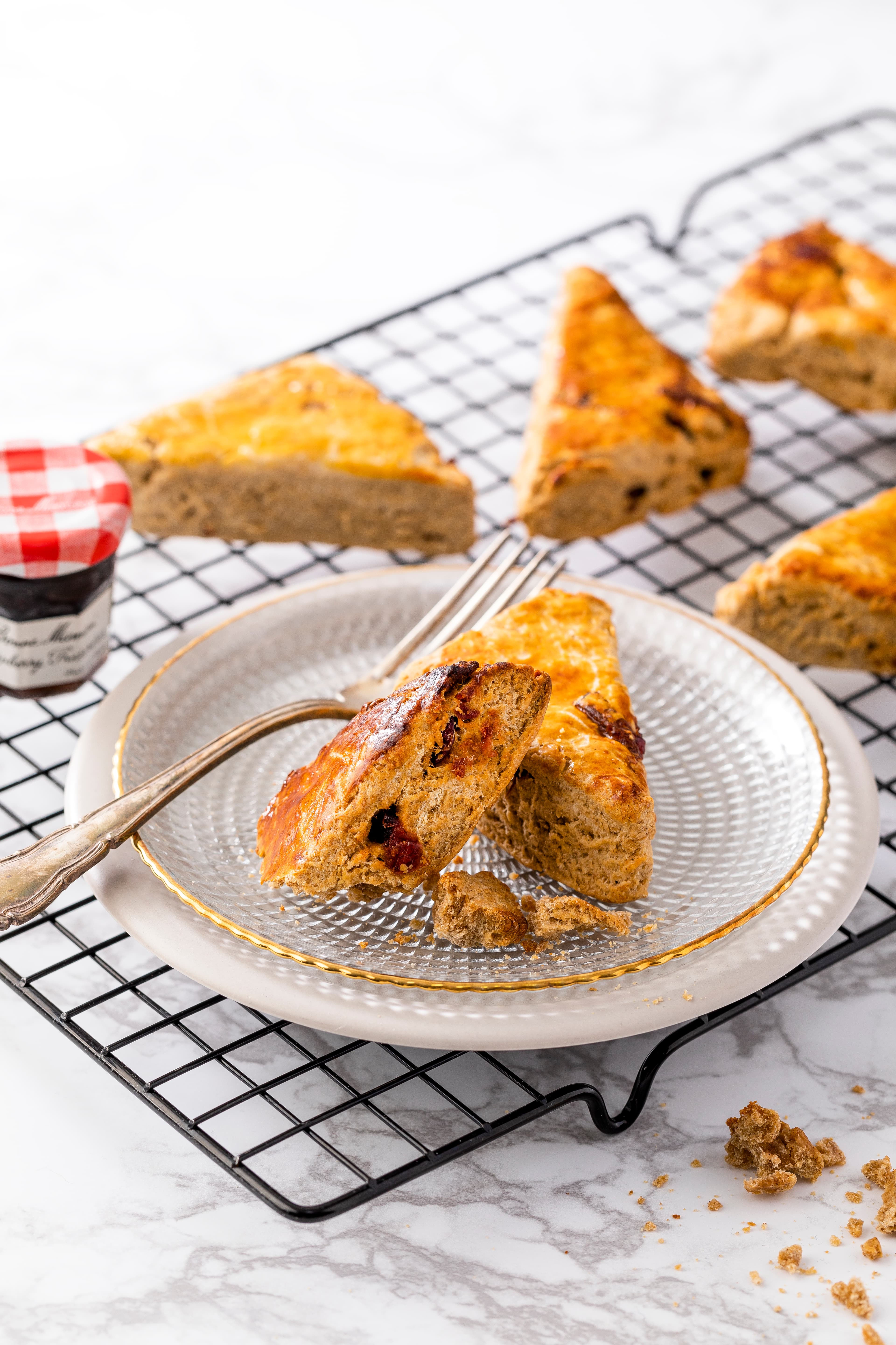 Roasted Grain Powder Scone
