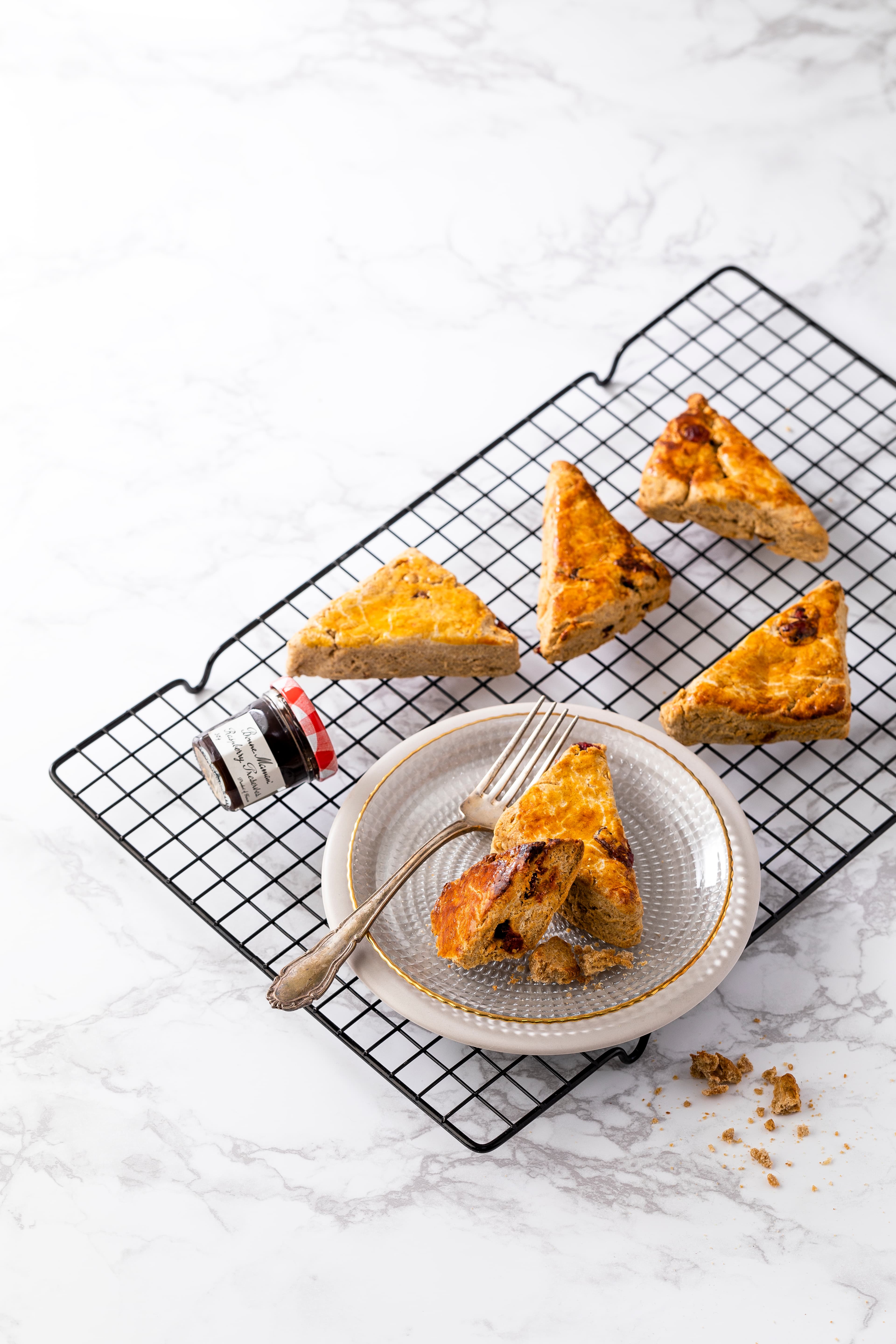 Roasted Grain Powder Scone