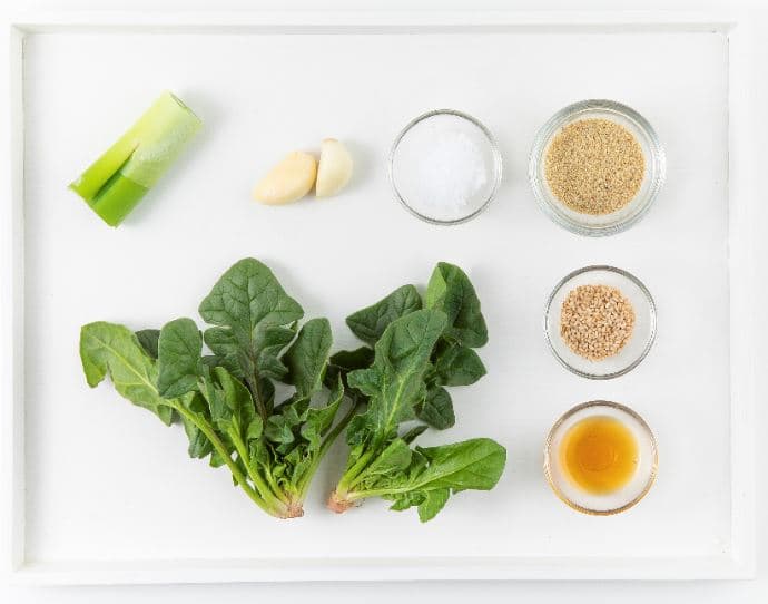 Spinach with Perilla Seasoning