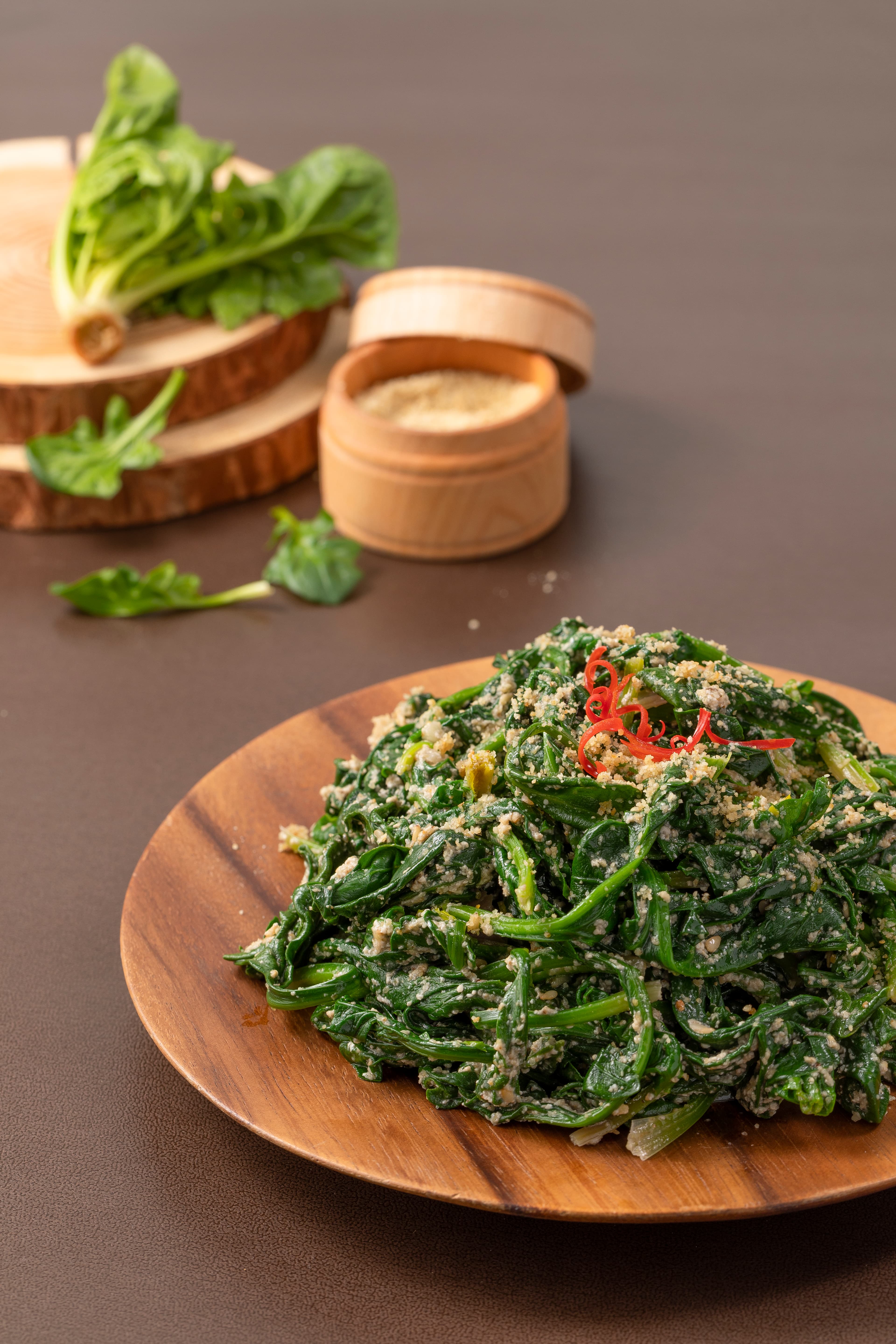 Spinach with Perilla Seasoning