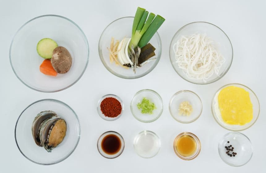 Low-sodium Anchovy Abalone Noodles