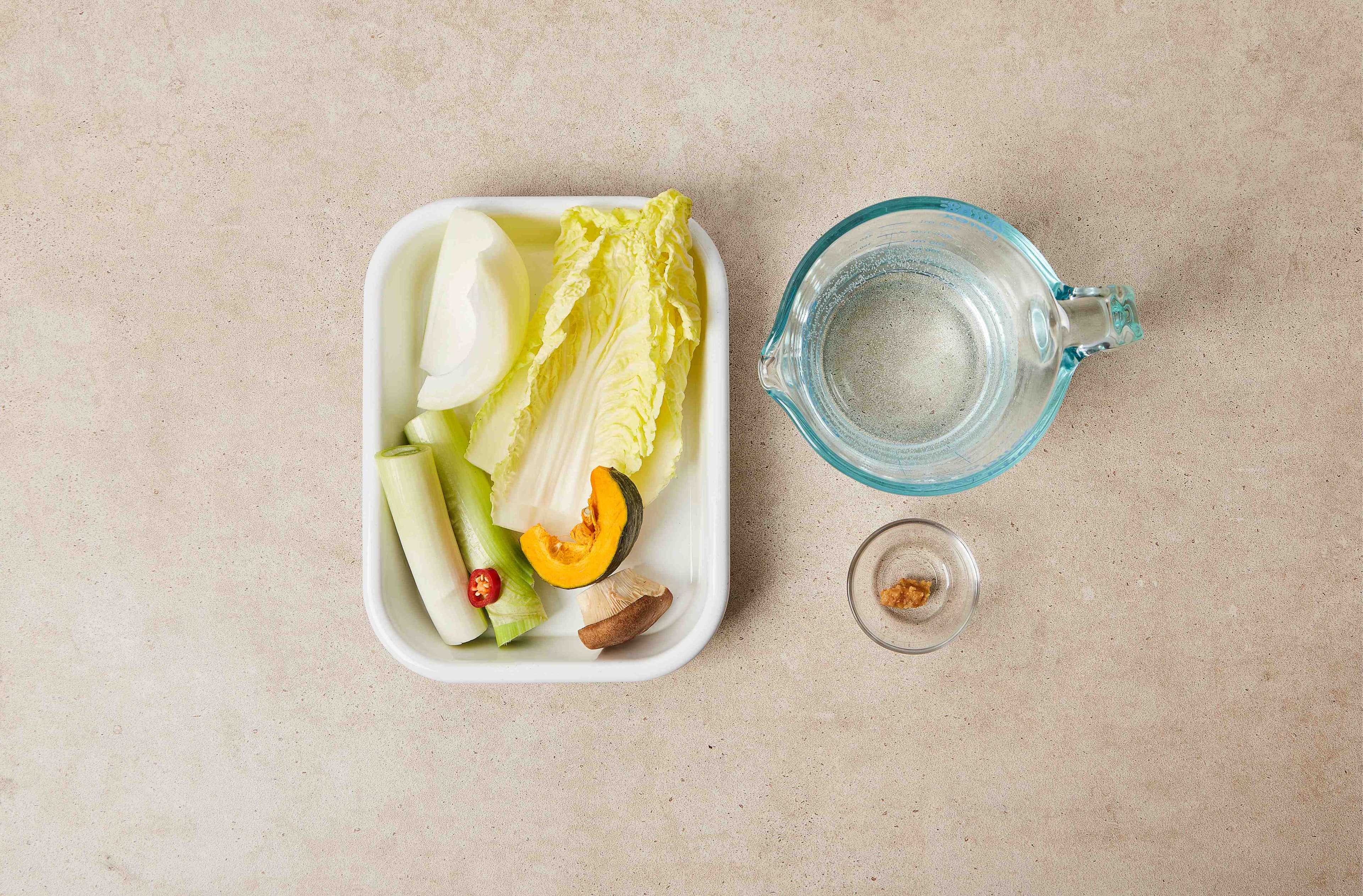 Sweet Pumpkin Napa Cabbage Doenjang Soup
