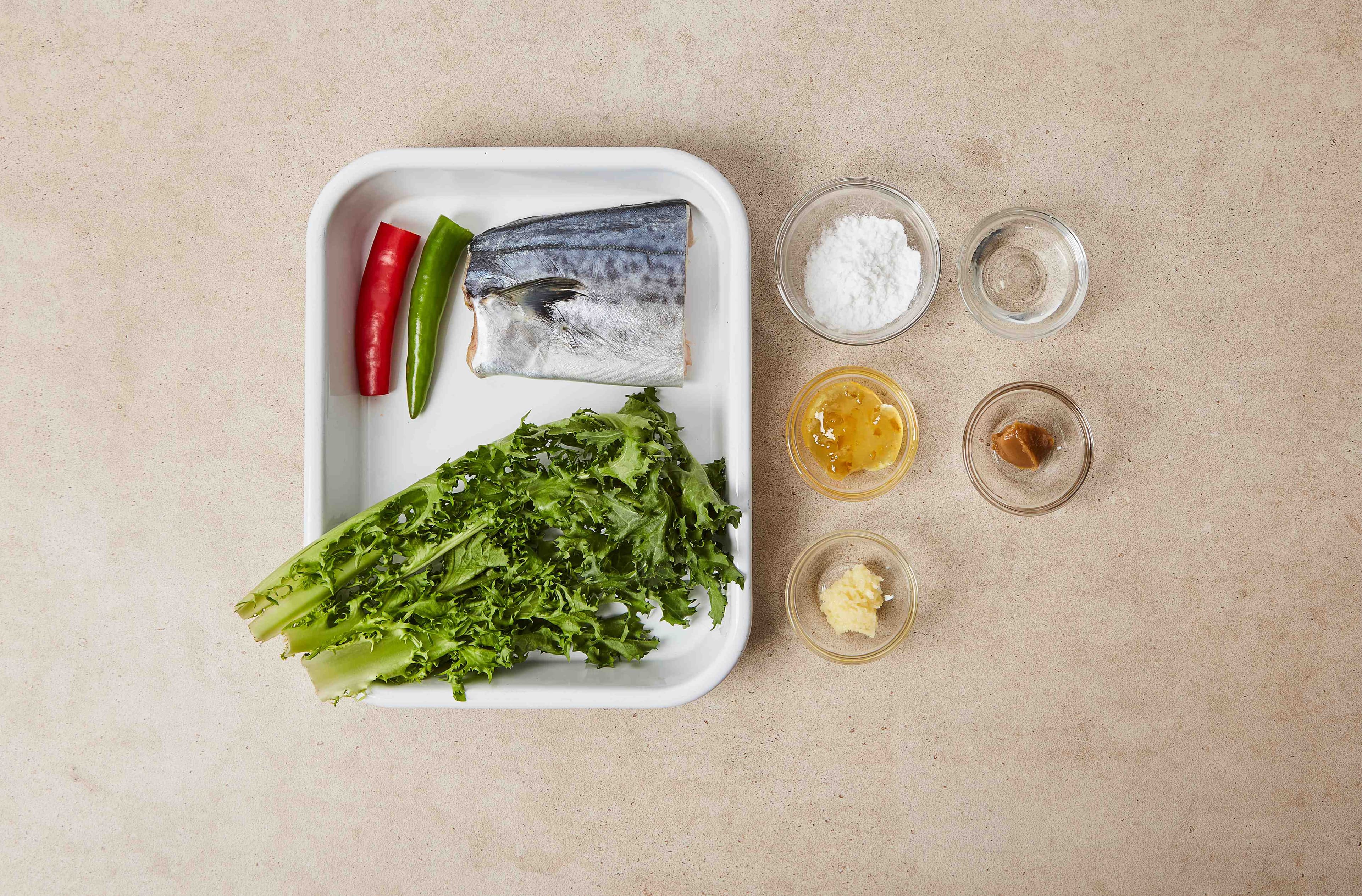 Grilled Spanish Mackerel in Low-sodium Doenjang