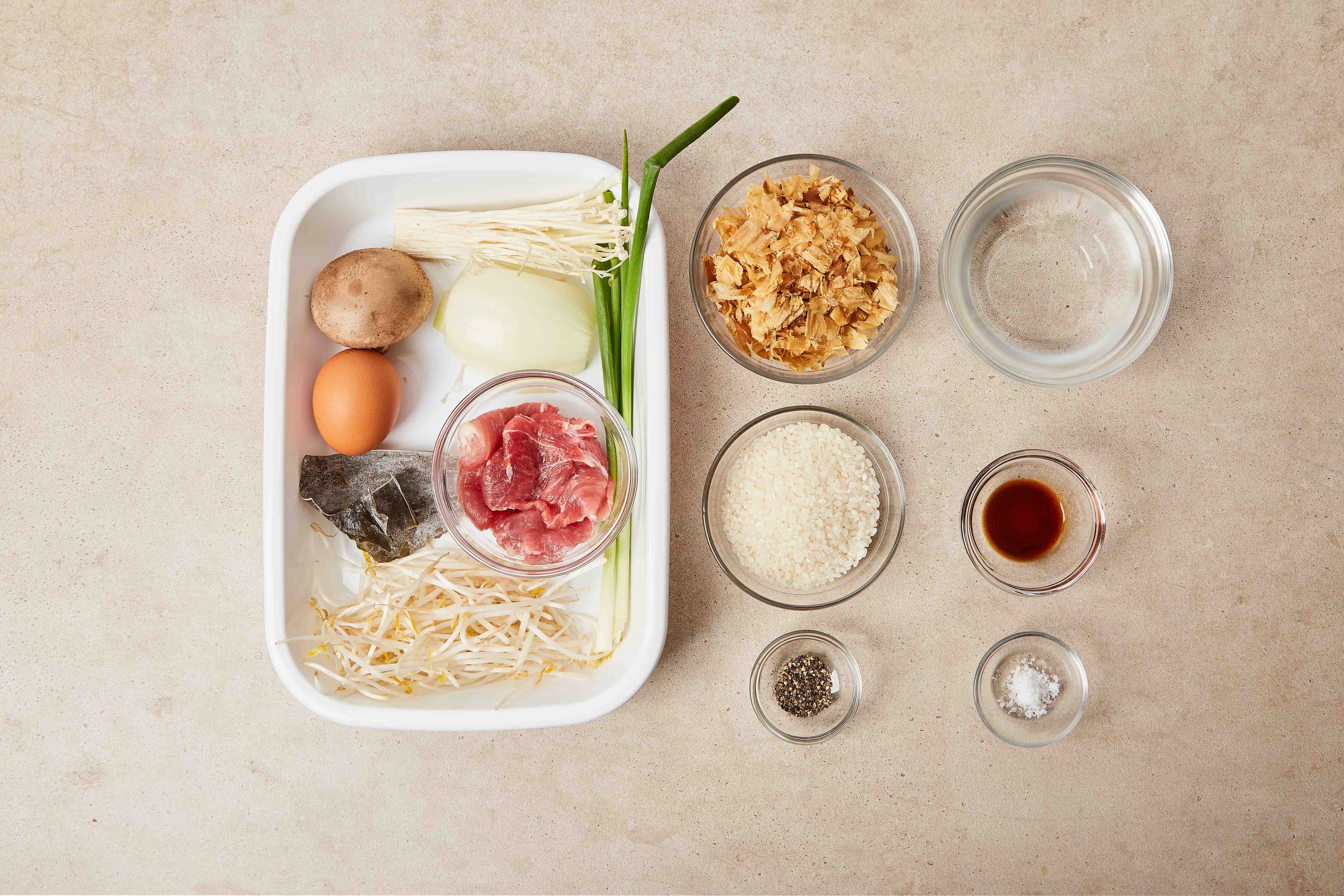 Pork Bean Sprout Rice Bowl