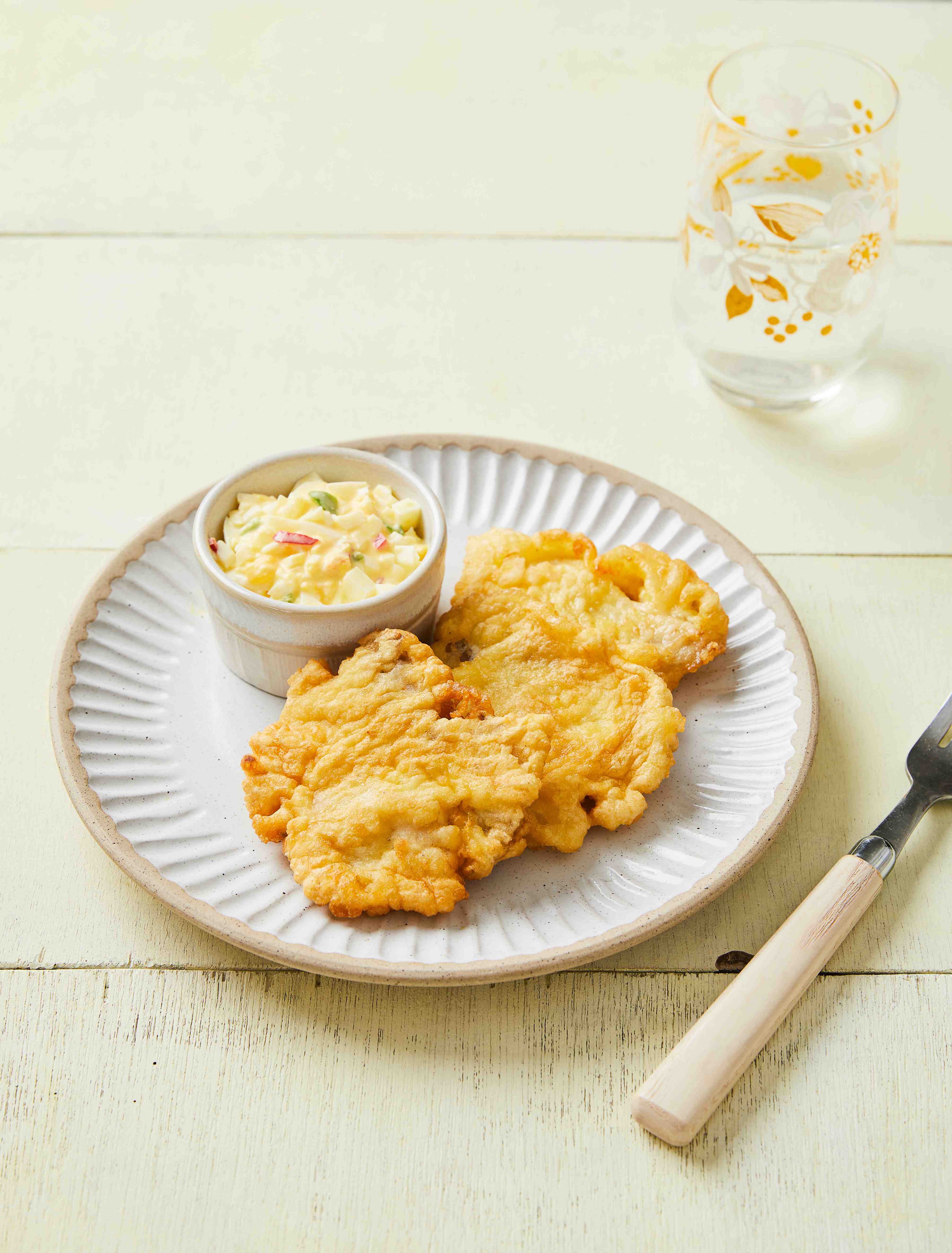 Fish Cutlet with Tartar Sauce