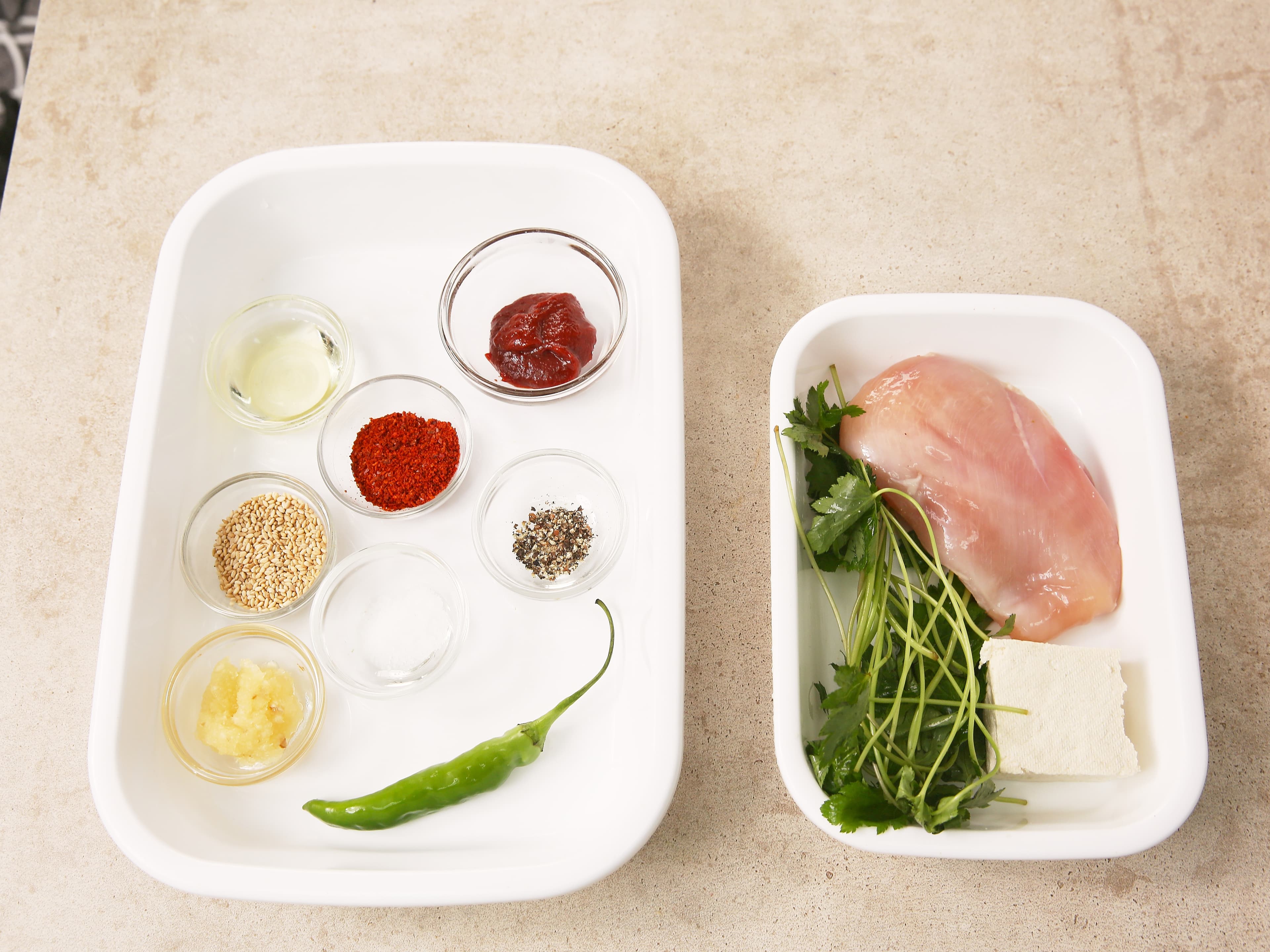 Spicy Hamburg Steak with Pimpinella