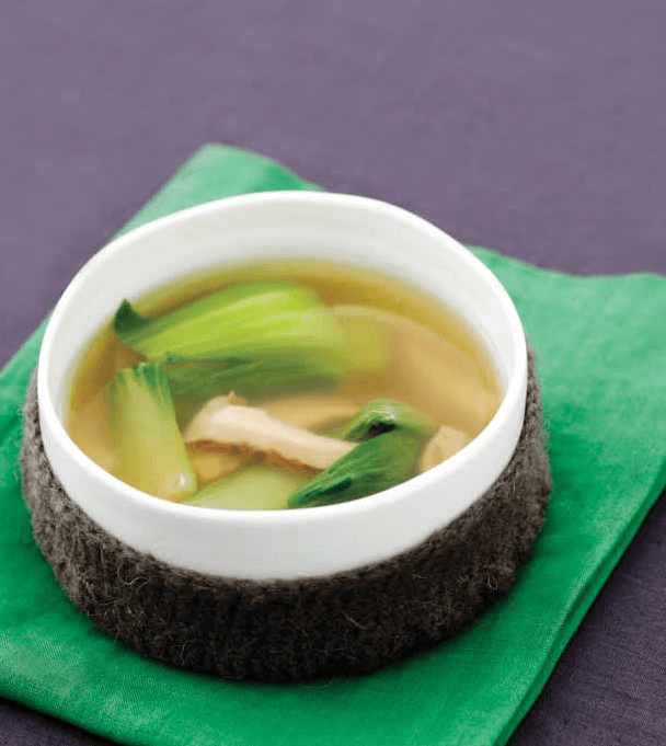 Shiitake Mushroom Bok Choy Soup