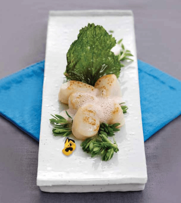 Scallop Salad with Perilla Leaf Aroma