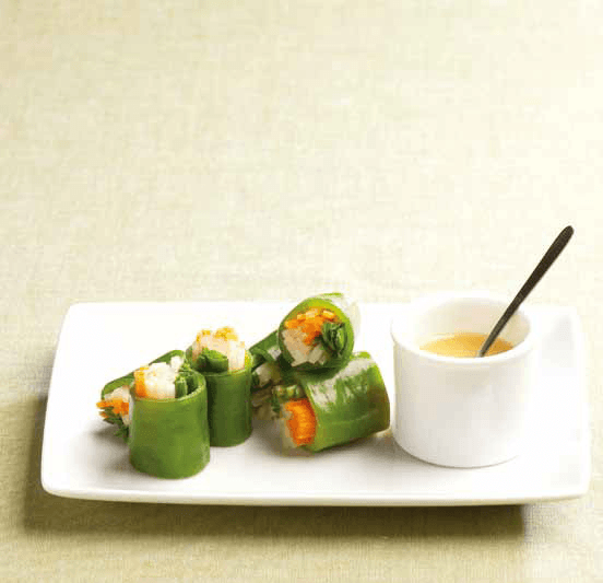 Mustard Stuffed Cucumber and Chili