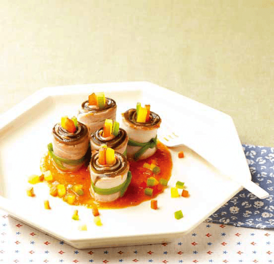 Bacon Eggplant Roll