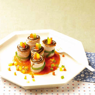 Bacon Eggplant Roll