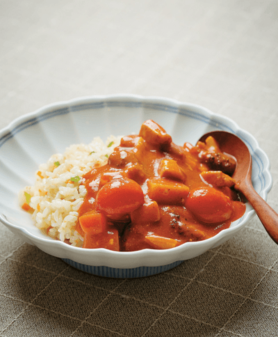 Tomato Curry Vegetable Fried Rice