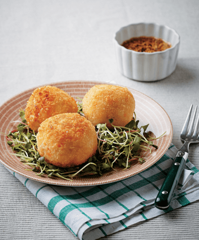 Fried Salmon Rice Ball