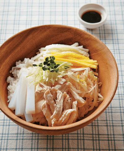 Chicken Breast Mung Bean Jelly Bibimbap