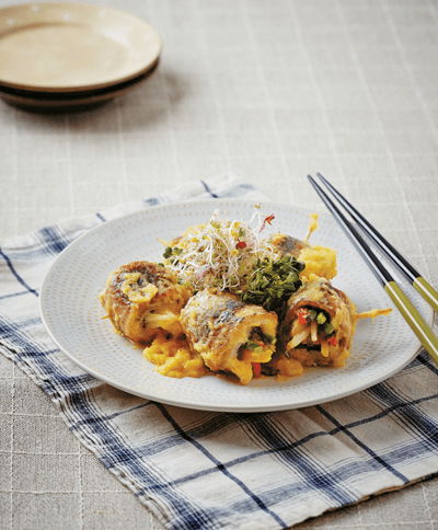 Saury Vegetable Roll