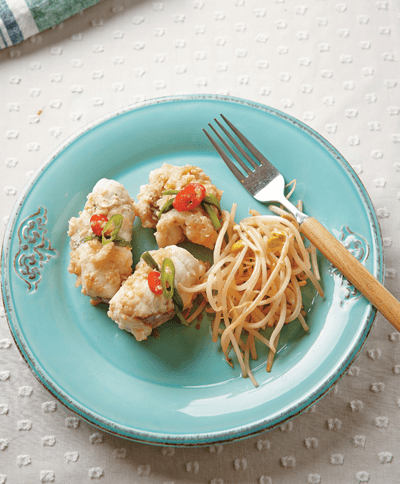Braised Monkfish in Soy Sauce