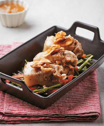 Braised Whole Pork Belly with Nuts