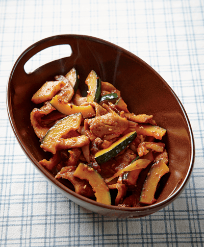 Sweet Pumpkin Spicy Pork Stir-fry