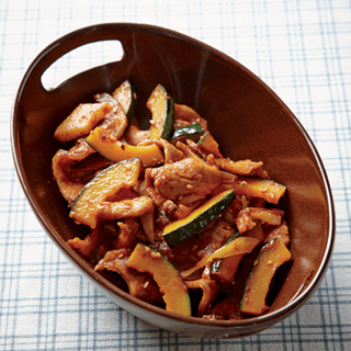 Sweet Pumpkin Spicy Pork Stir-fry