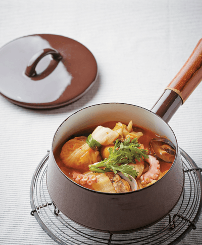 Seafood Tomato Kimchi Stew