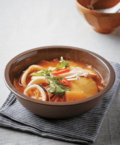 Squid Kimchi Stew