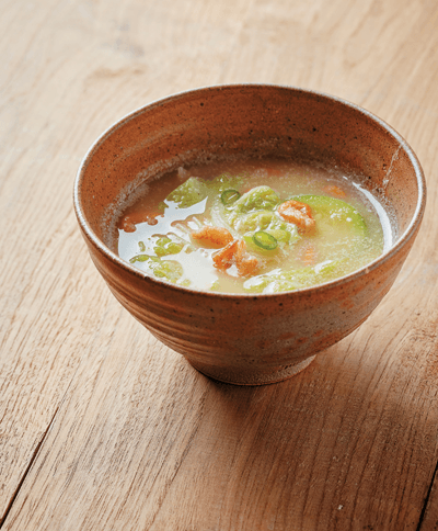 Shrimp and Sweet Napa Cabbage Doenjang Soup
