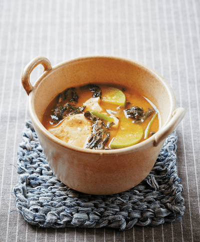 Wild Greens Doenjang Stew