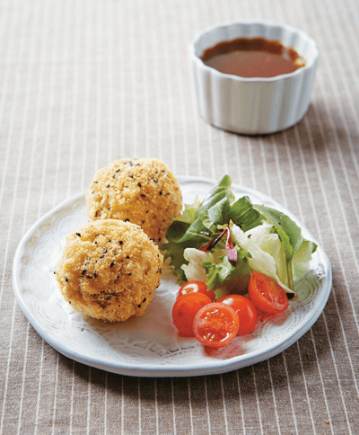 Black Sesame Ramen Croquette