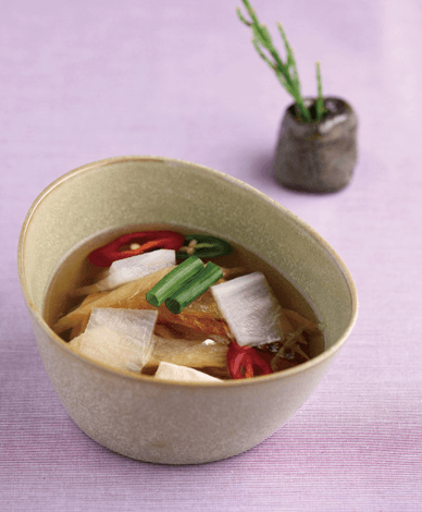 Dried Pollock Tofu Radish Soup