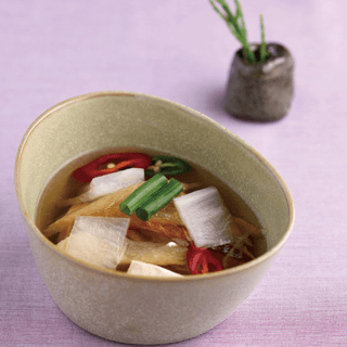 Dried Pollock Tofu Radish Soup