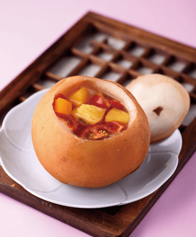 Grilled Baesuk (Poached Pear)