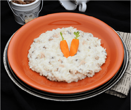 Button Mushroom Cream Fried Rice