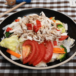 White Kimchi Chicken Salad