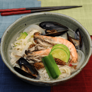 Seafood Kalguksu Noodles