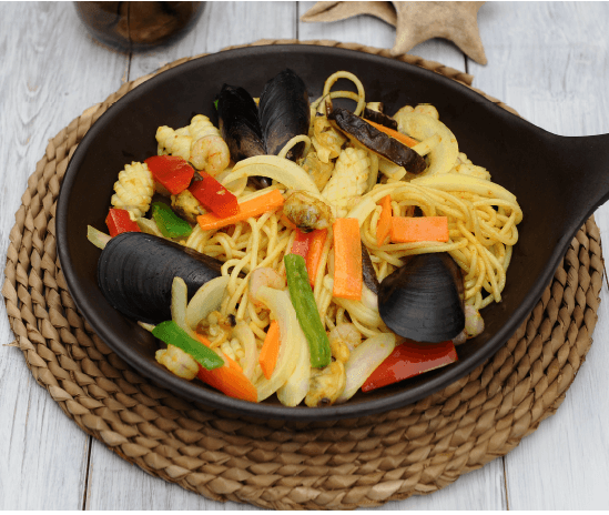 Stir-fried Seafood Noodles