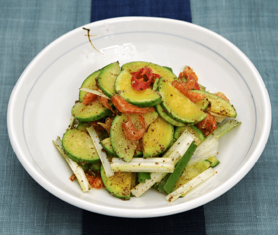 Stir-fried Zucchini with Perilla