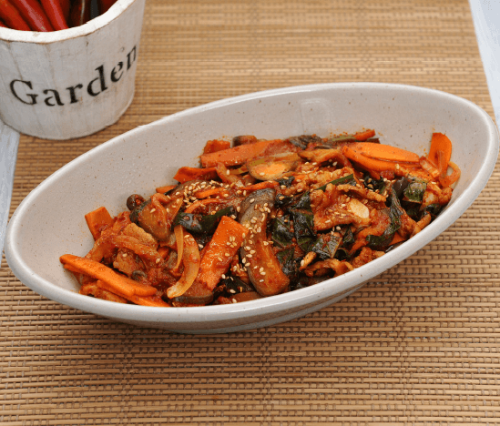 Stir-fried Pork Belly and Eggplant