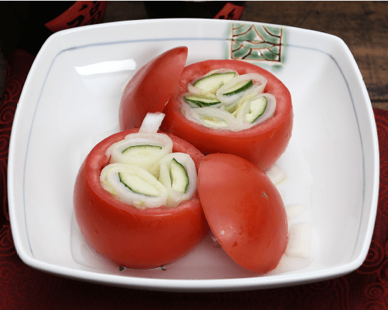Stuffed Daejeo Tomato White Kimchi