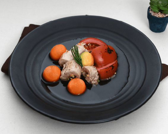 Pork Dumplings with Plum Sauce