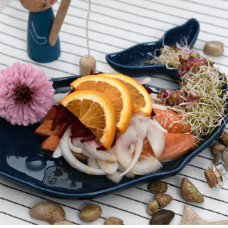 Salmon and Pickled Beet Salad